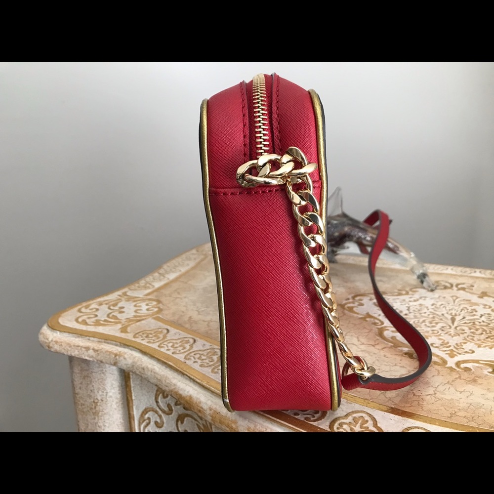 Mk Red Crossbody Bag Gem